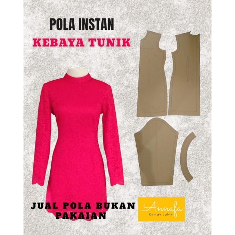 Pola Instan Kebaya Tunik