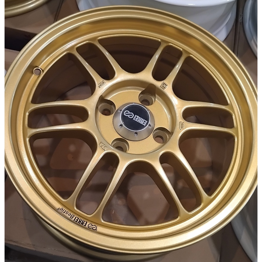 VELG RACING ROSSI PREMA WARNA GOLD V3 RING 15 LEBAR 7.0 LOBANG 4 PCD 100 ET 40