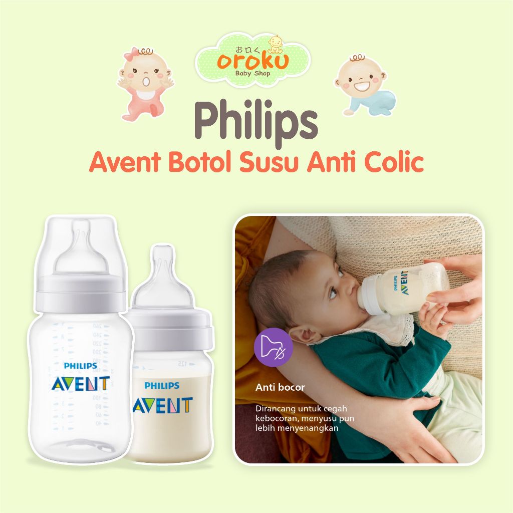 PHILIPS AVENT BOTOL SUSU BAYI ANTI COLIC / BOTOL SUSU BAYI