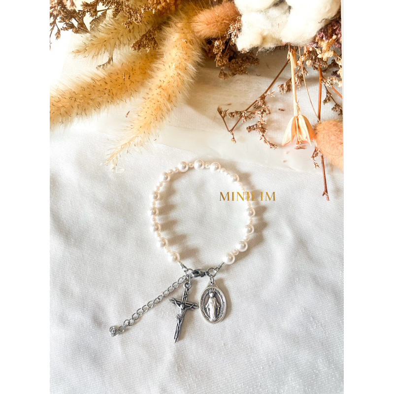 Swarvski Pearl - Rosary Bracelet (Swarvski Mutiara - Gelang Rosario)
