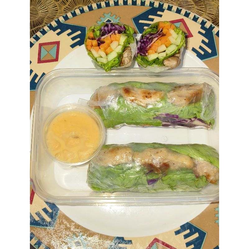 

Salad roll chicken