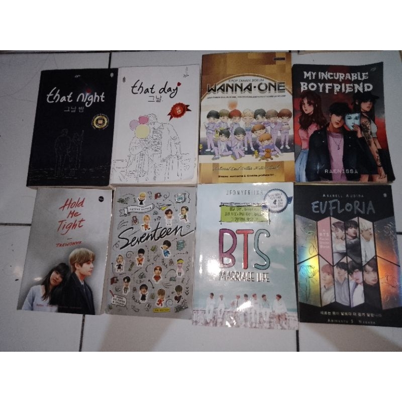buku novel fanart fan fiction kpop bts v taehyung jimin wanna one suga seventeen bts that day that n
