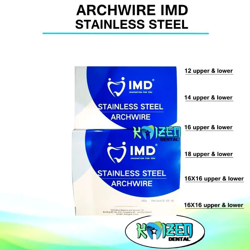 Dental Stainless Wire / Kawat Stainless Dental / Niti SS Wire IMD isi 10 Pcs