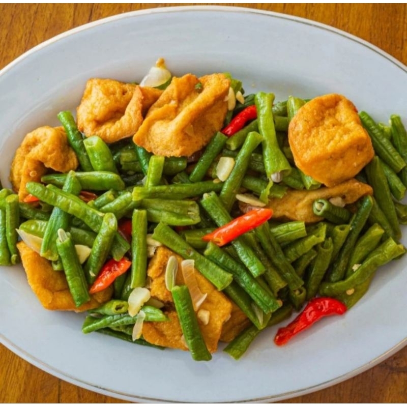 

Tumis kacang panjang tahu