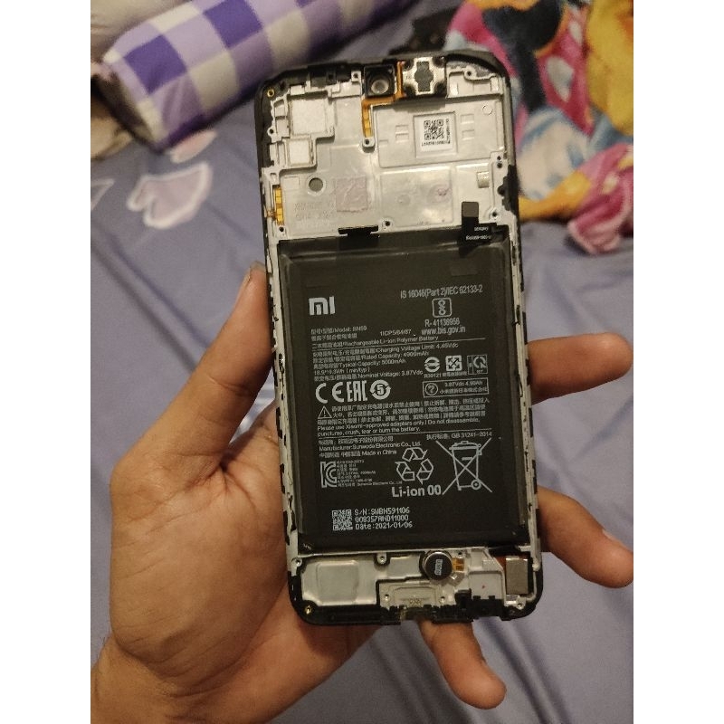lcd xiaomi redmi note 10s dan redmi note 10 ori copotan