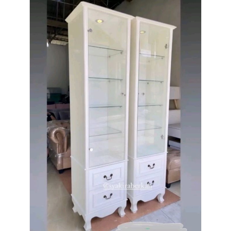 Lemari kaca lemari pajangan lemari tas lemari susun lemari mewah klasik lemari model unihome finishi