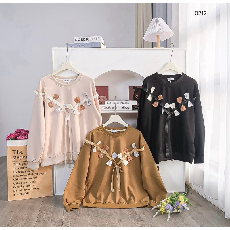 ENNYA - YAYANG 05 ATASAN KAOS KOMBINASI BUNGA 3d PREMIUM BKK