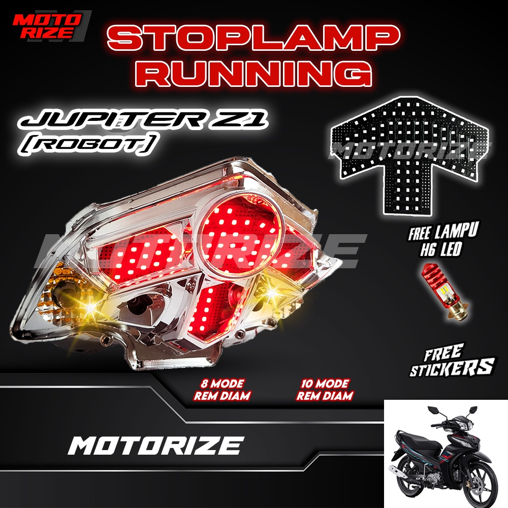 STOPLAMP RUNNING JUPITER Z1 LAMPU LED REM BELAKANG VARIASI MOTORIZE
