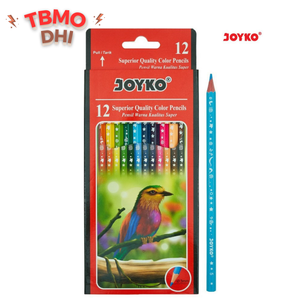 

TBMO Pensil Warna Joyko 12 Warna / CP-105 Color Pencil