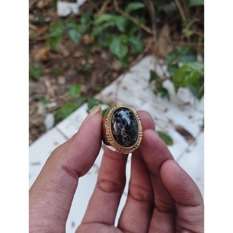 Batu Akik Pirus Hitam.. Batu Asli Natural Alam