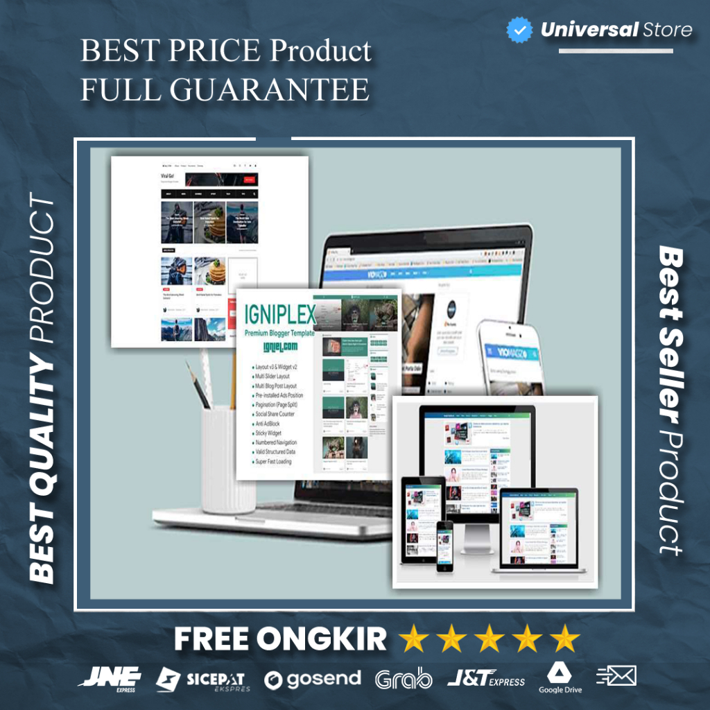 Template Blogger Igniplex Blogspot Premium Original Terbaru