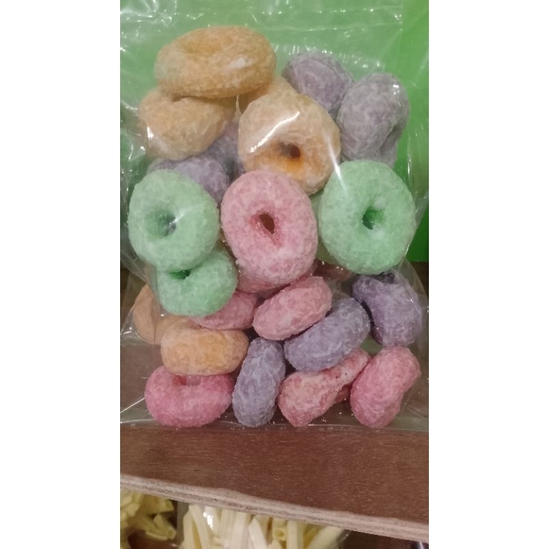 

donat gula donat pelangi donat gabus serba 10.000