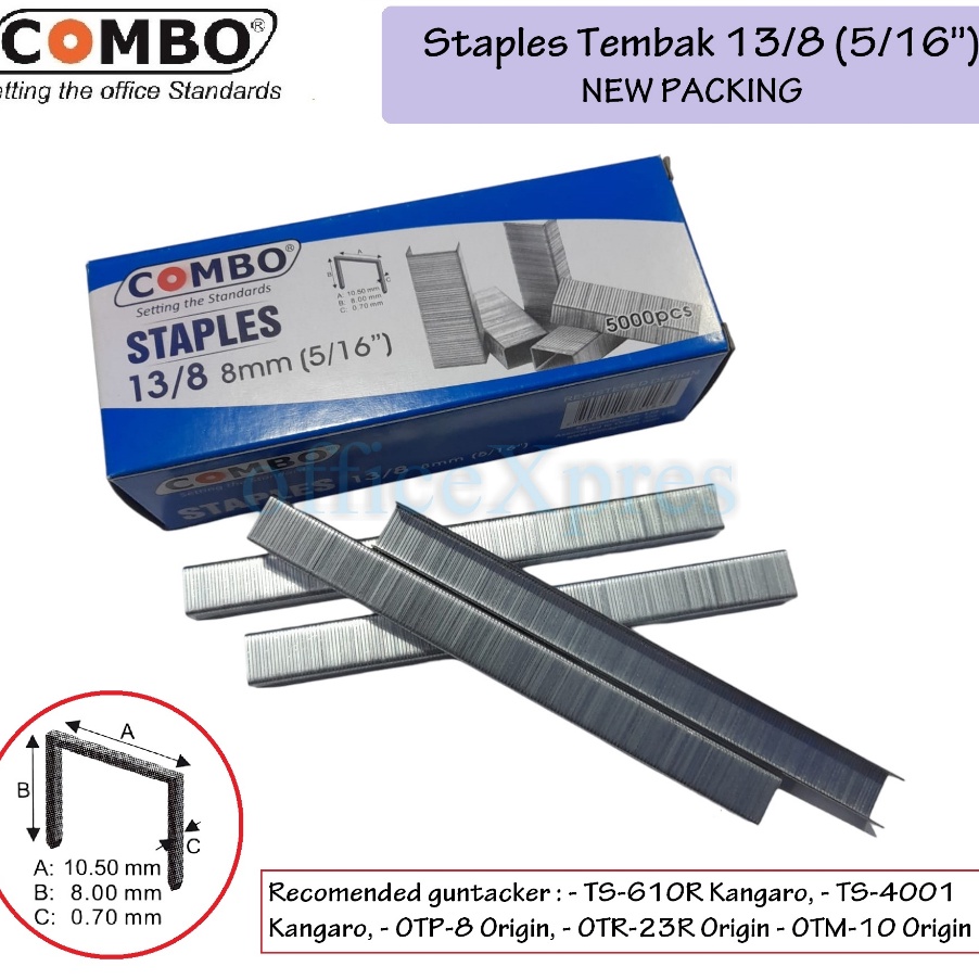 

PRODUK AWAL TAHUN Paku Tembak Manual Isi Stapler Tembak Isi Steples 138 Combo 5pin