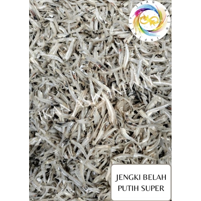 

Ikan asin Teri / Jengki Belah Putih Super (1000 gram / 1 kg)