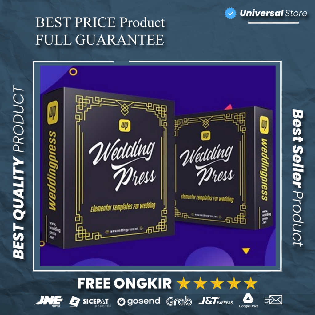 Kumpulan Template Website Undangan Pernikahan Digital Wedding Press WP Elementor WeddingPress