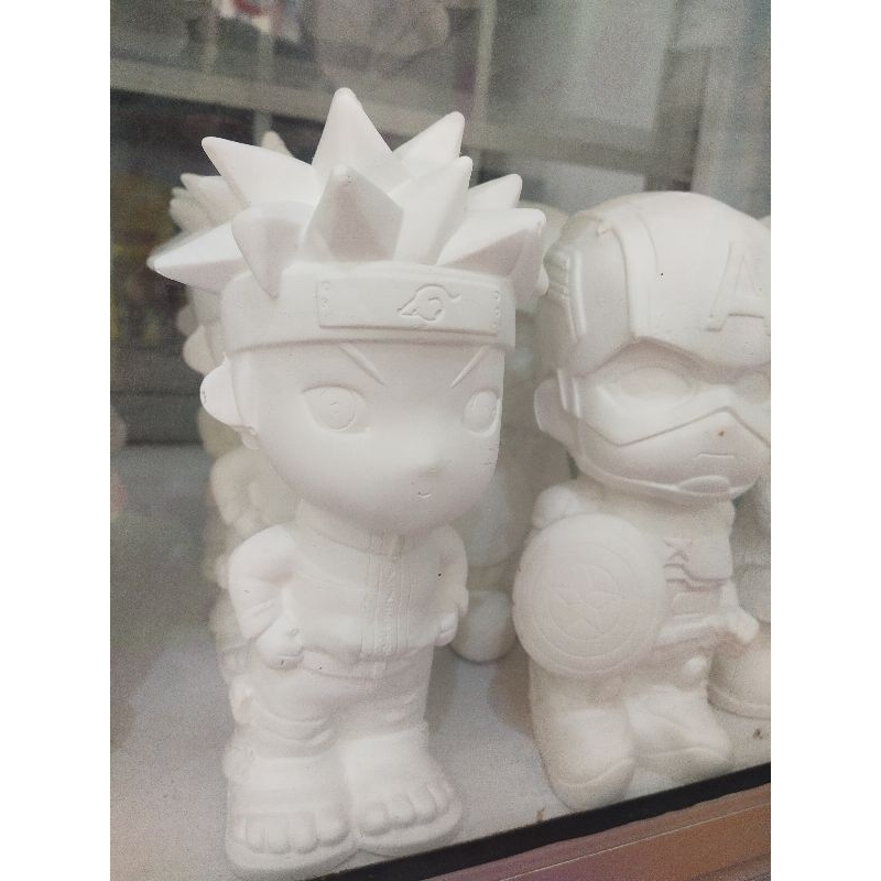 DIY Celengan Patung Gypsum Karakter - Patung Lukis Gypsum - Kegiatan Anak