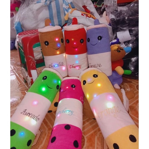 HJ6 BONEKA MILK TEA GULING BOBA LED