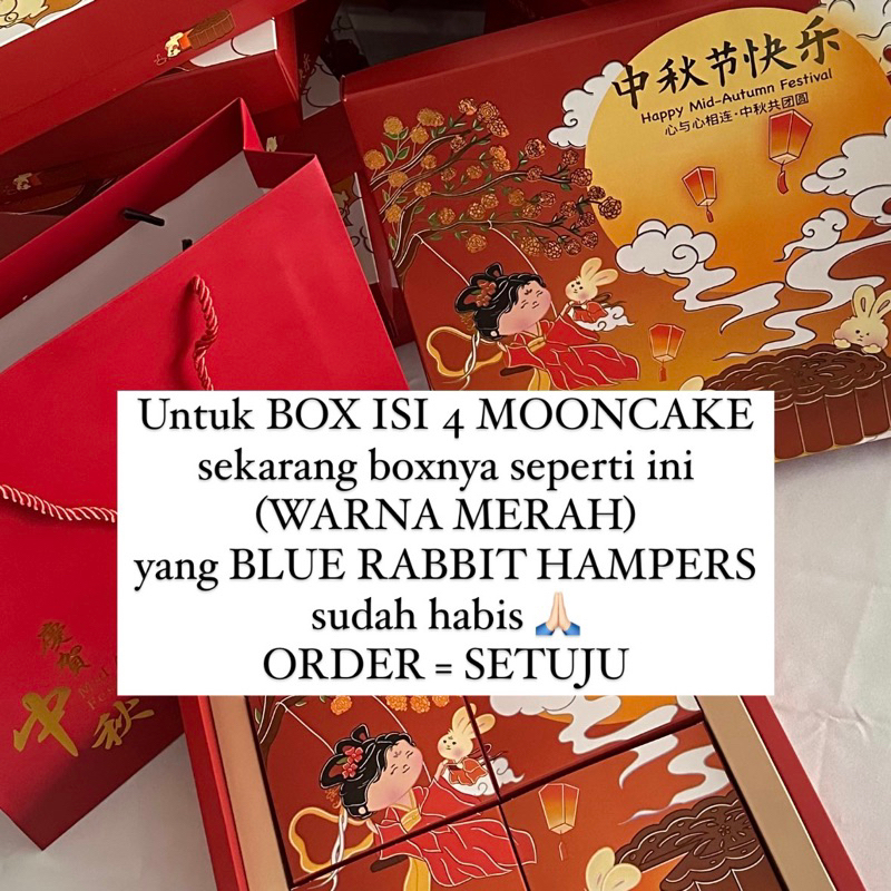 

YELLOW RABBIT HAMPERS // mooncake hampers kue bulan halal premium isi 4 telur telor