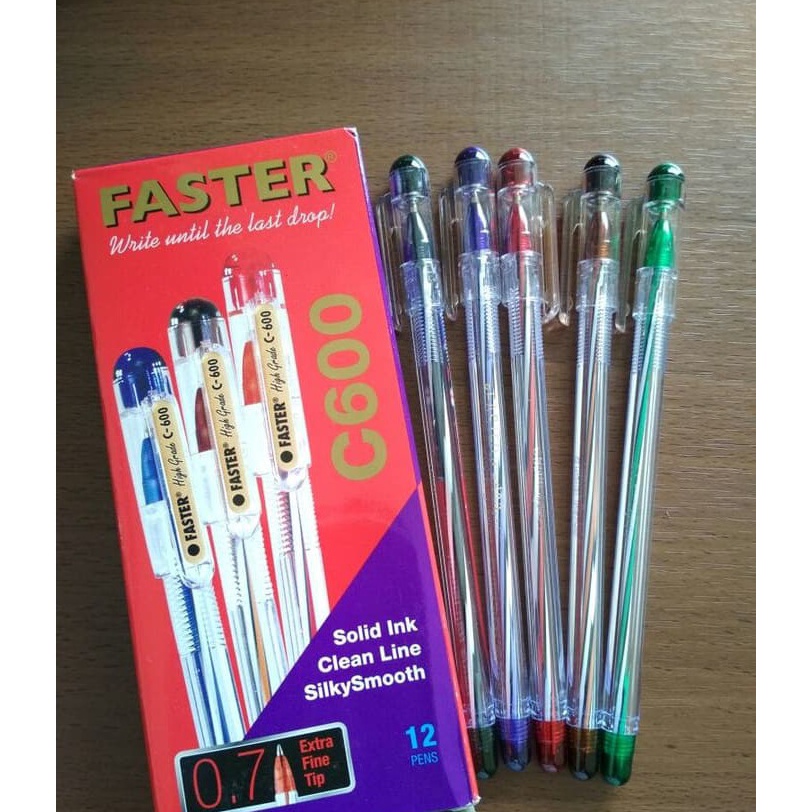 

TERJAMIN BAGUS Pulpen Faster C6 Extra Fine 7mm 12 Pcs Original