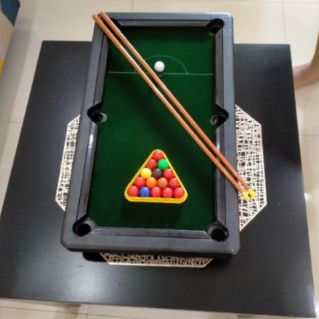 DELUXE SNOOKER POOL TABLE SET - MEJA BILLIARD MINI
