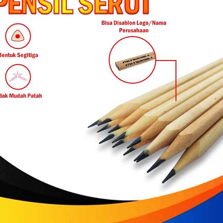 

SIAP KIRIM GAN Pensil Hotel murah kayu segitiga Serut
