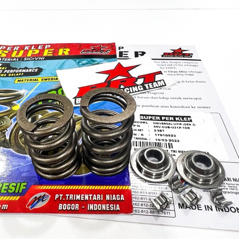 per klep brt jupiter racing per klep universal progresif + RETAINER set