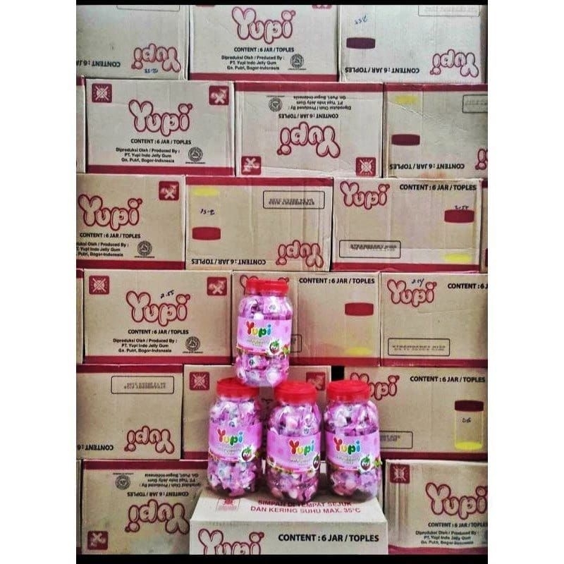 

Permen Yupi Toples 300 g Yupi Strawberry Kiss Karton Isi 6 Yupi Loss