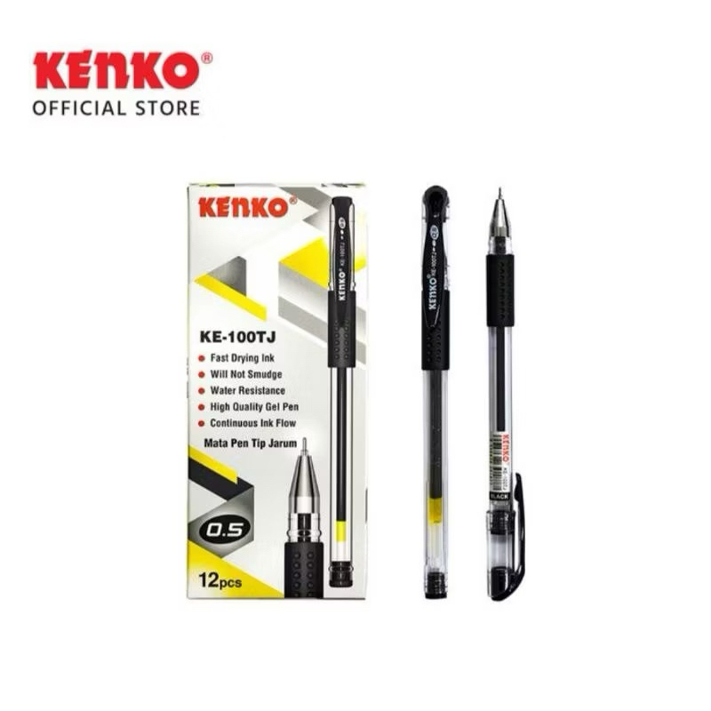 

qwe Pulpen Pen Gel King JELLER II Kenko Ke 100 Grosir (12 Pcs)