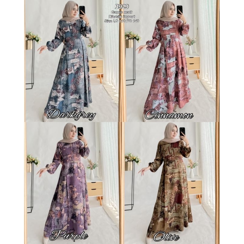 Ribyka R929 Gamis Dior silk import
