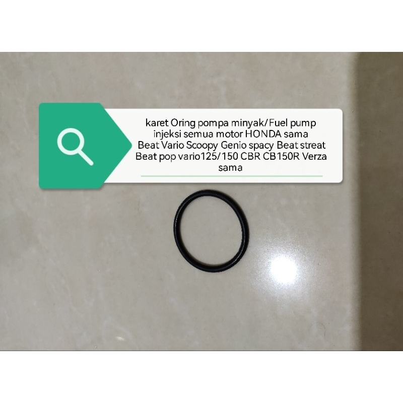 karet Oring pompa minyak/ fuel pump injeksi Beat Vario Scoopy spacy Verza CB150R semua motor Honda s