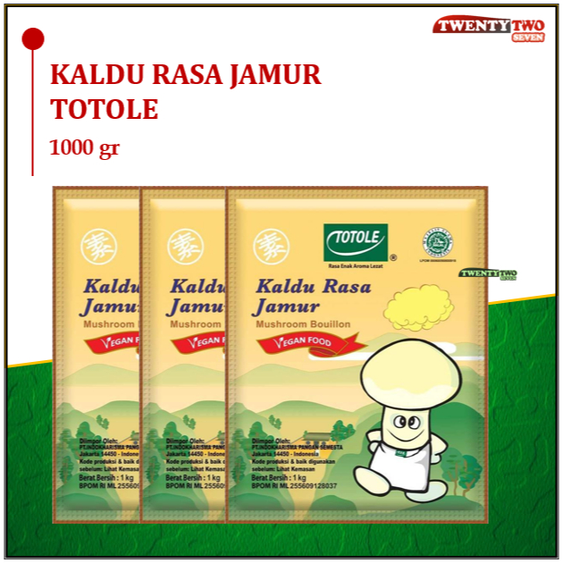 

Penyedap Totole Kaldu Jamur 1 Kg - Totole Penyedap Rasa Enak Murah 1 Kg