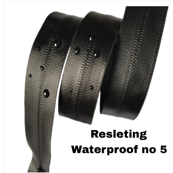 (COD) Resleting Waterproof  no 5 Meteran 100yard 90meter Terlaris resleting anti air murah untuk tas