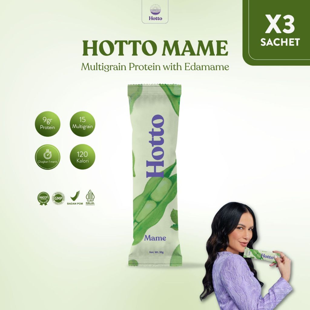 

(3 Saset) Hotto Mame Multigrain Protein Whey Edamame