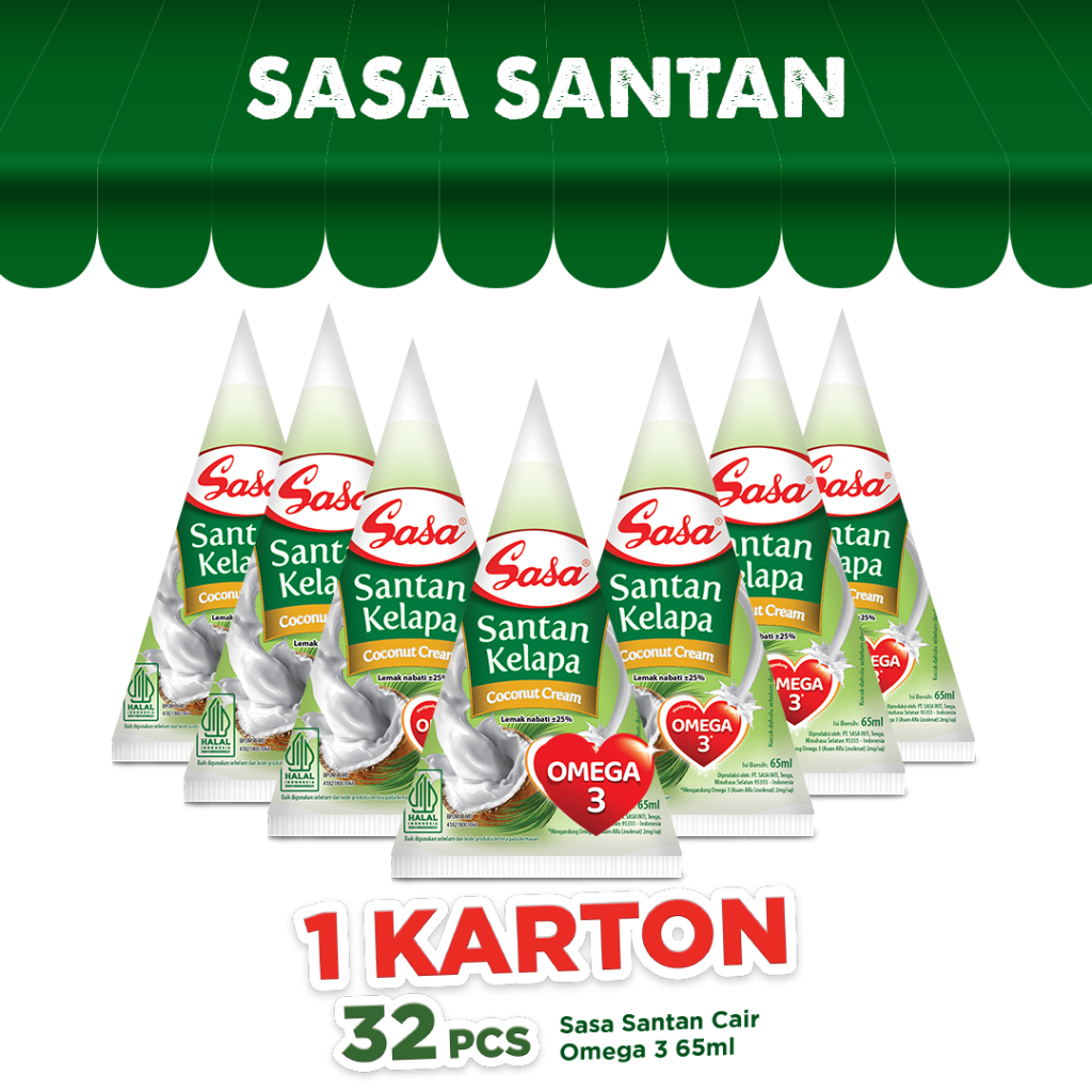 

Sasa Santan Cair 65ml - 32pcs (1 Karton)