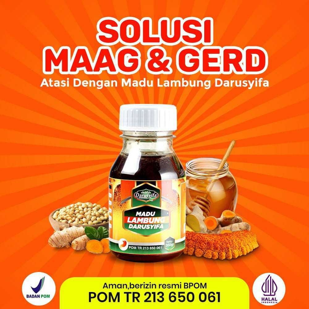 

Madu Lambung DarusyifaDarusyifa Madu Lambung 350 Gram – Solusi Alami Ampuh untuk Sakit Maag & Obat GERD (Asli & Original Netto: 350 gram Izin BPOM TR 213 650 061 Diproduksi Oleh : Cv. Darusyifa International Nikmati manfaat dari Madu Lambung Darusyifa,