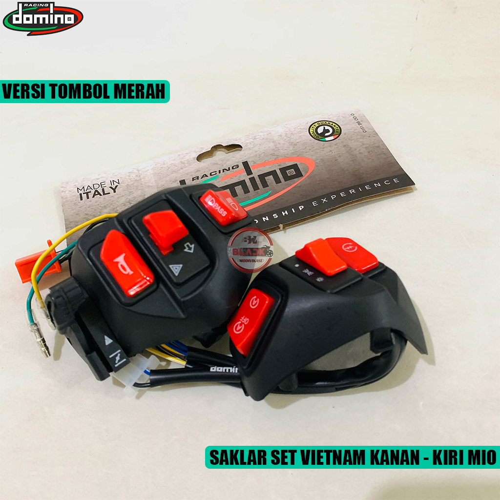 Saklar Set Kanan Kiri + Hazard MIO Vietnam Tombol Merah Motor XEON SOUL JUPITER Z JUPITER MX Dll DOM