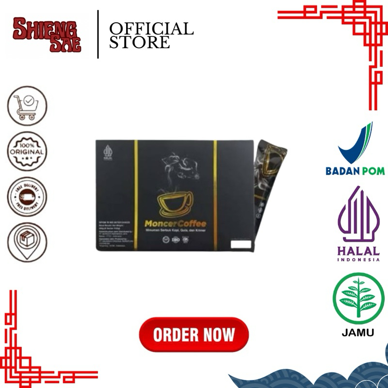 

(1 Box) Monceer Coffee Original 8 Sachet Halal & BPOM