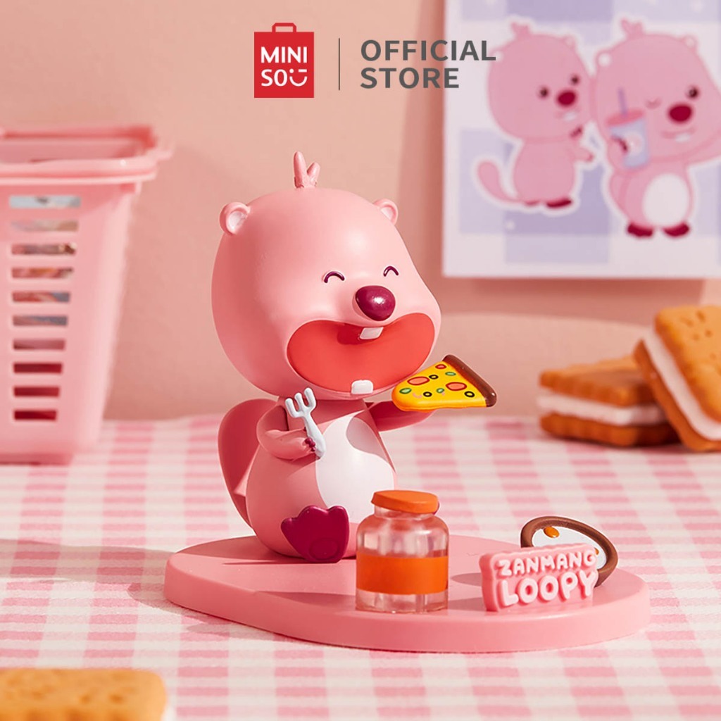 MINISO TOY - Miniso x ZANMANG Loopy Collection Phone Holder Bentuk Lucu Loopy Dudukan Telepon Barang