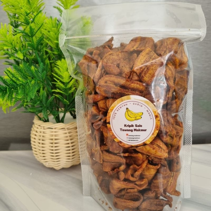 

Kripik Sale Pisang 1kg 100% Renyah Manis | Cemilan Sehat