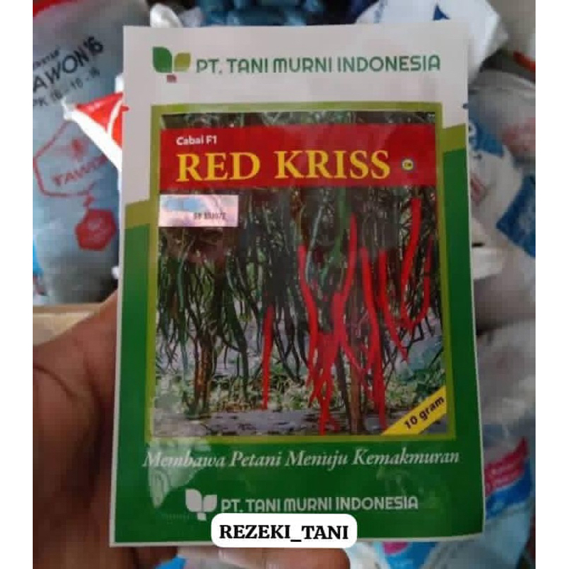 Benih Bibit Cabe keriting Hibrida RED KRISS F1 10 gram