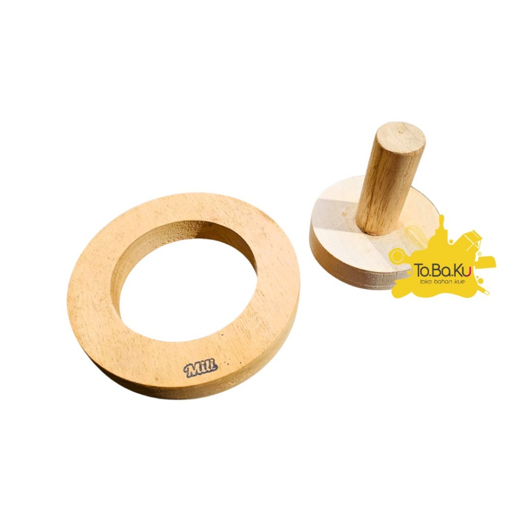 Mili Cetakan Donat Kayu 6cm