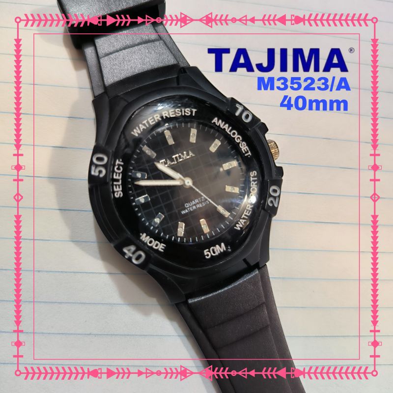 Jam Tangan Tajima M3523/A. Free Baterai Cadangan. Jam Tangan Pria Jam Tangan Analog Jam Tangan Water