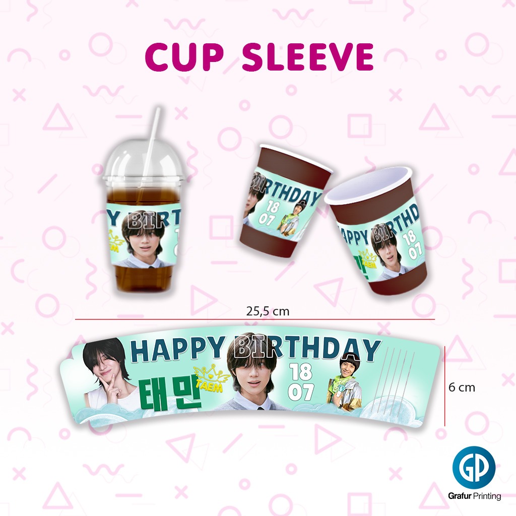 CETAK CUP SLEEVE CUSTOM / FREEBIES KPOP