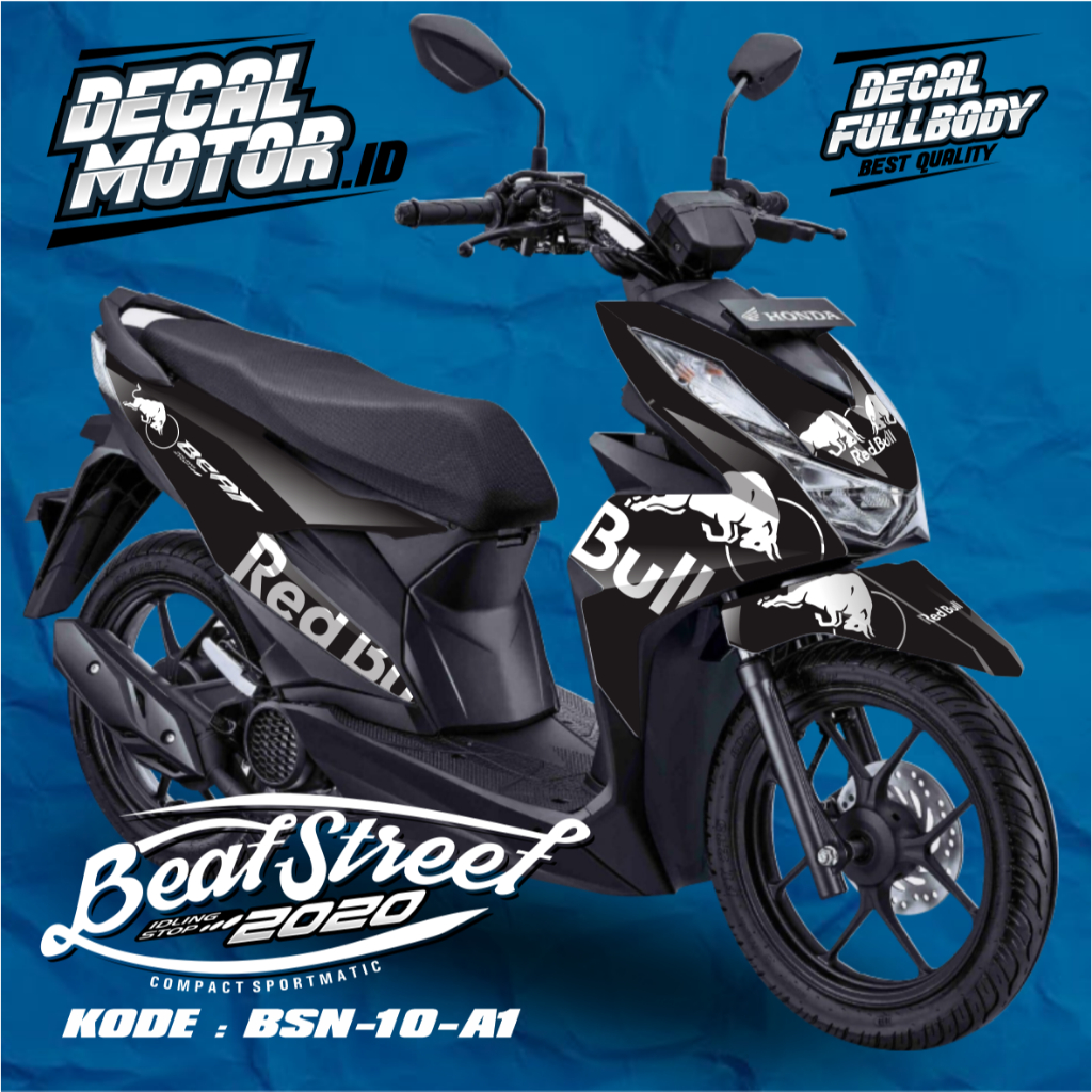 Decal Beat Street new - Aksesoris Motor Honda Beat - BSN