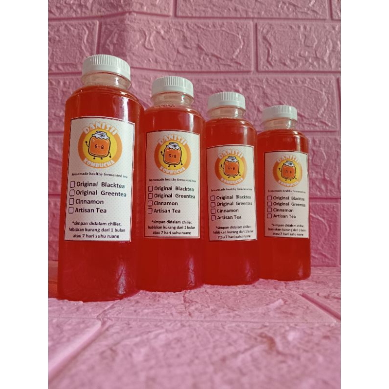 

kombucha strawberry paket 3botol @250ml danishkombucha12