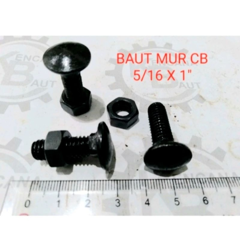 350 set BAUT CB 5/16 X 1" / BAUT PAYUNG / BAUT PAGAR / BUMPER / BAK