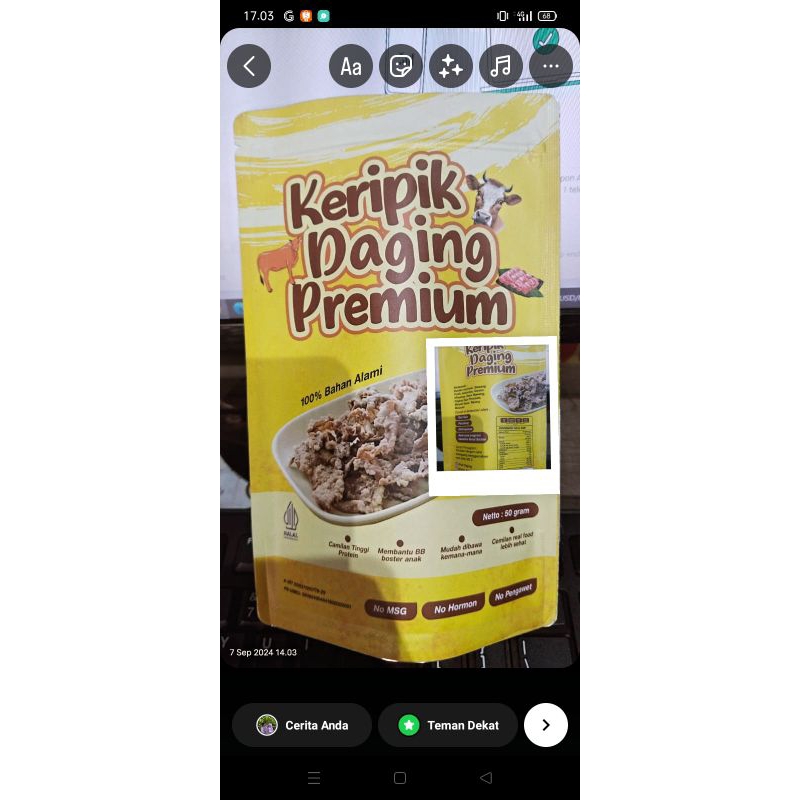 

keripik daging sapi