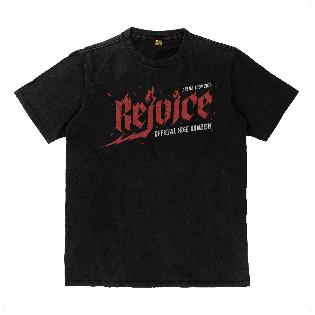 Kaos Official Hige Dandism Rejoice Band Jepang Japanese Rock Kaos Tebal T Shirt