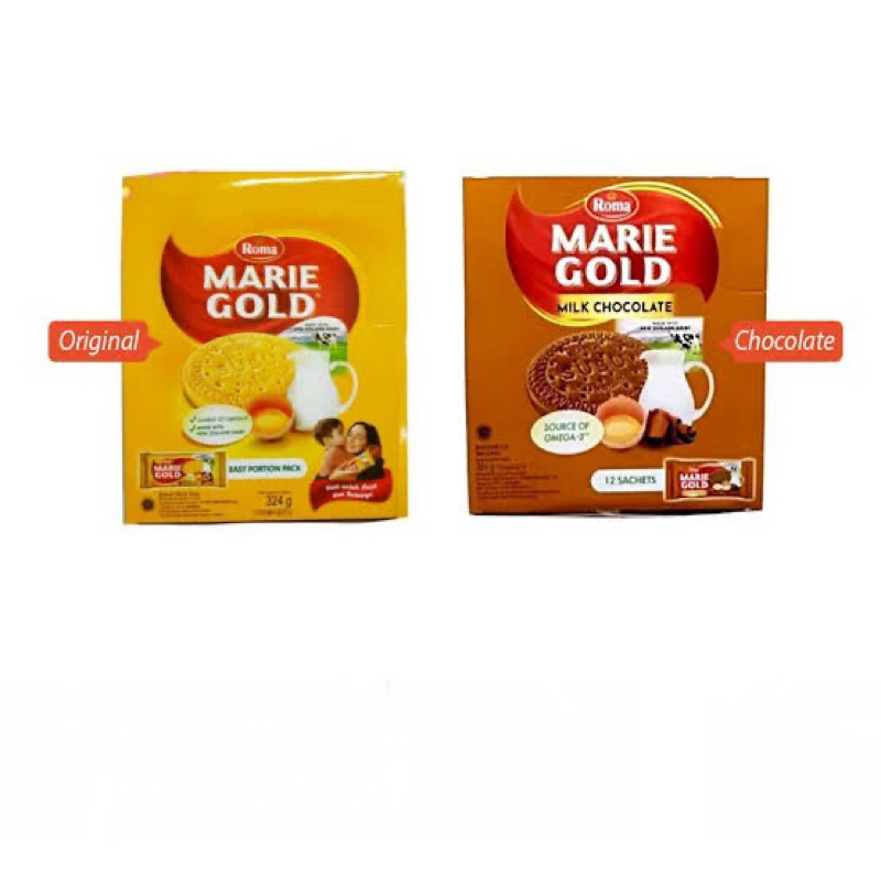 

ROMA Marie Gold Coklat Isi 12 Pcs