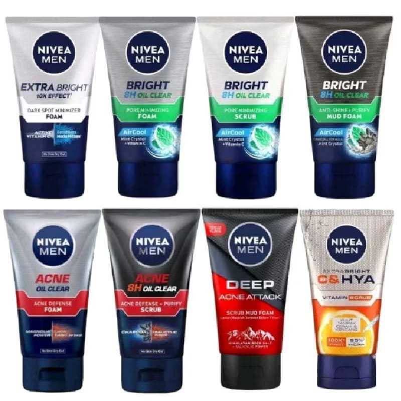 Nivea men Facial foam 100ml/Nivea men sabun cuci muka 100ml